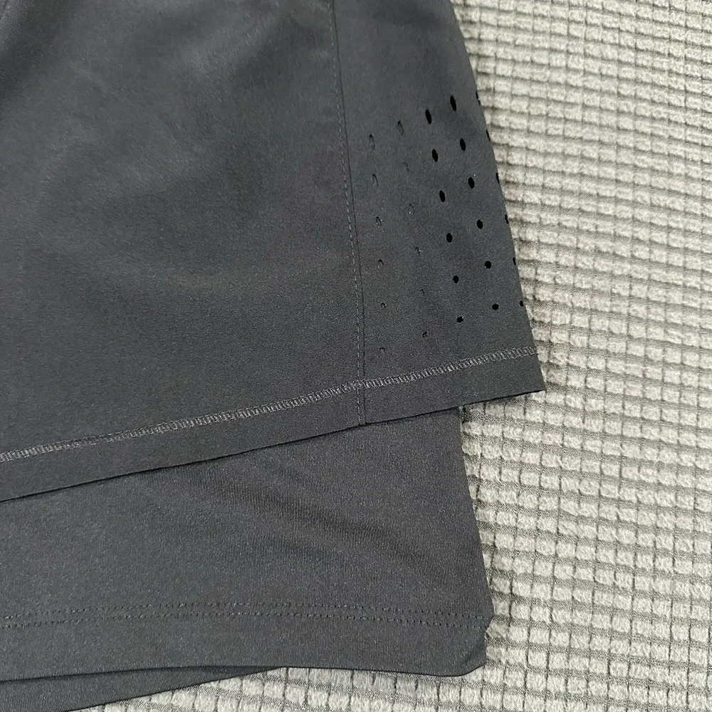 Spyder Active Black Running Training Shorts w/ Compression Liner Men's Large